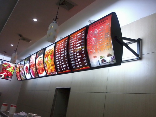 連鎖點餐燈箱