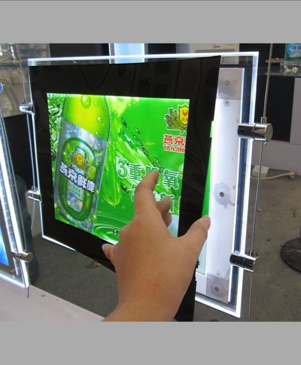 雙面磁吸水晶燈箱